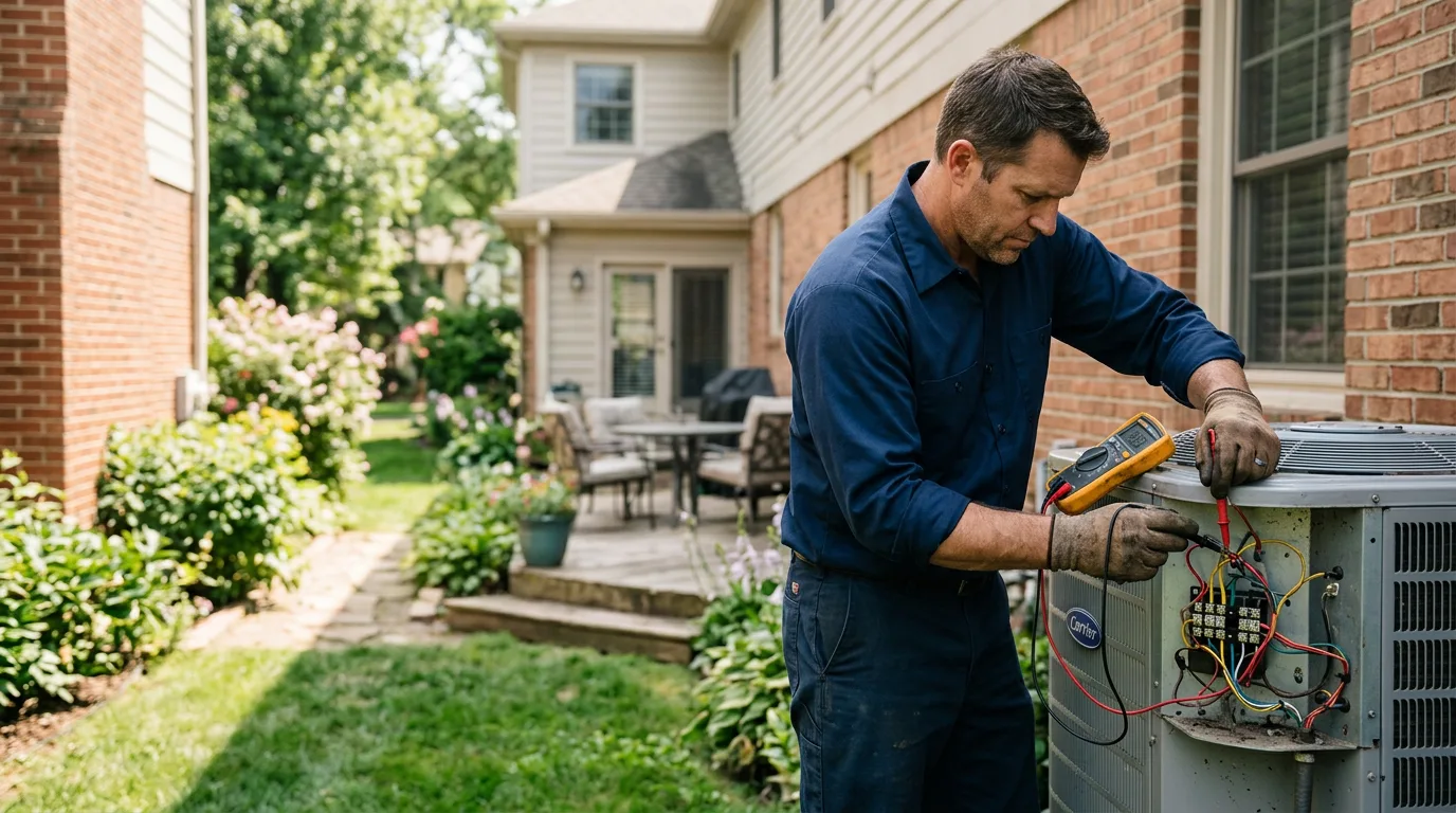 HVAC technician working near Grafton, IA
